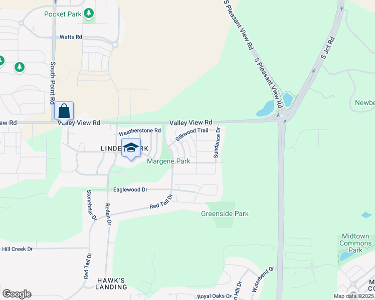 map of restaurants, bars, coffee shops, grocery stores, and more near 721 Overlook Run in Verona
