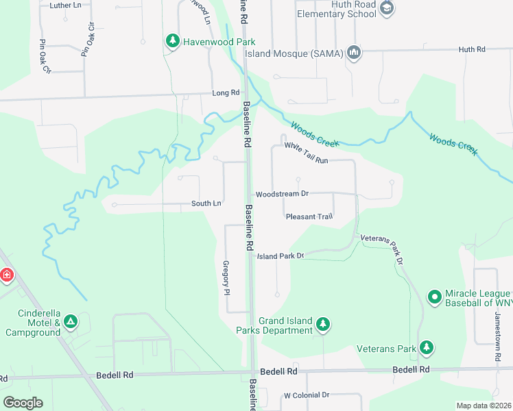 map of restaurants, bars, coffee shops, grocery stores, and more near 3011 Baseline Rd in Grand Island