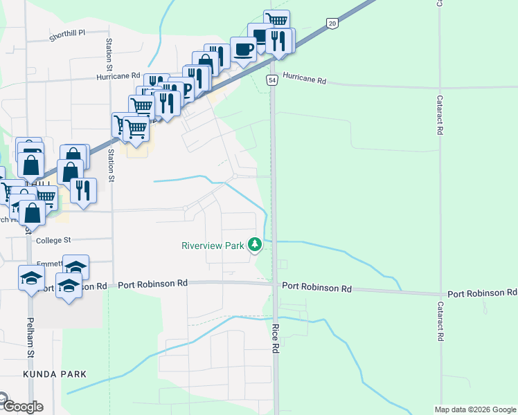 map of restaurants, bars, coffee shops, grocery stores, and more near 62 Bergenstein Crescent in Welland