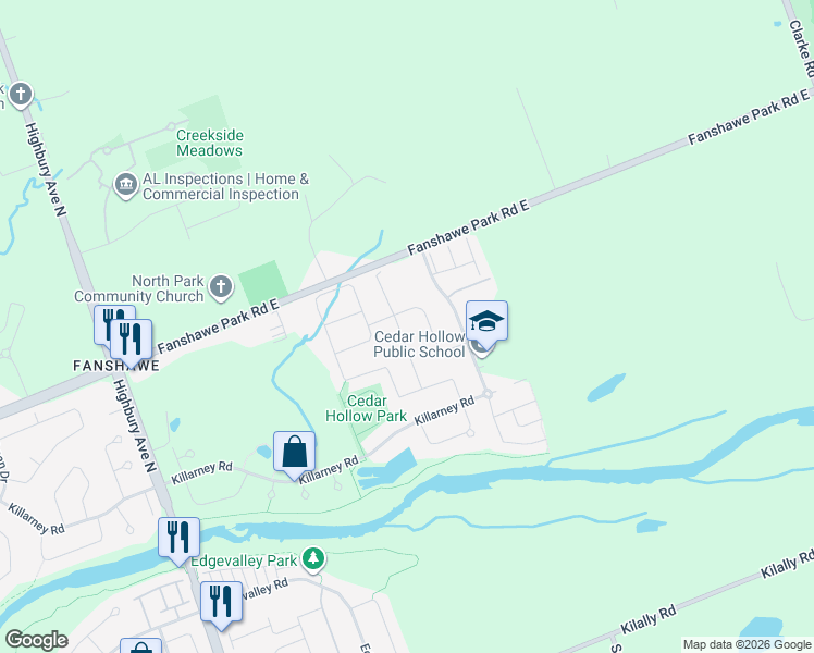 map of restaurants, bars, coffee shops, grocery stores, and more near in London