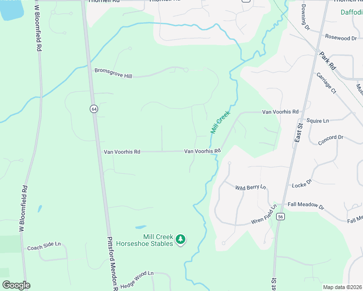 map of restaurants, bars, coffee shops, grocery stores, and more near 10 Sunrise Park in Pittsford