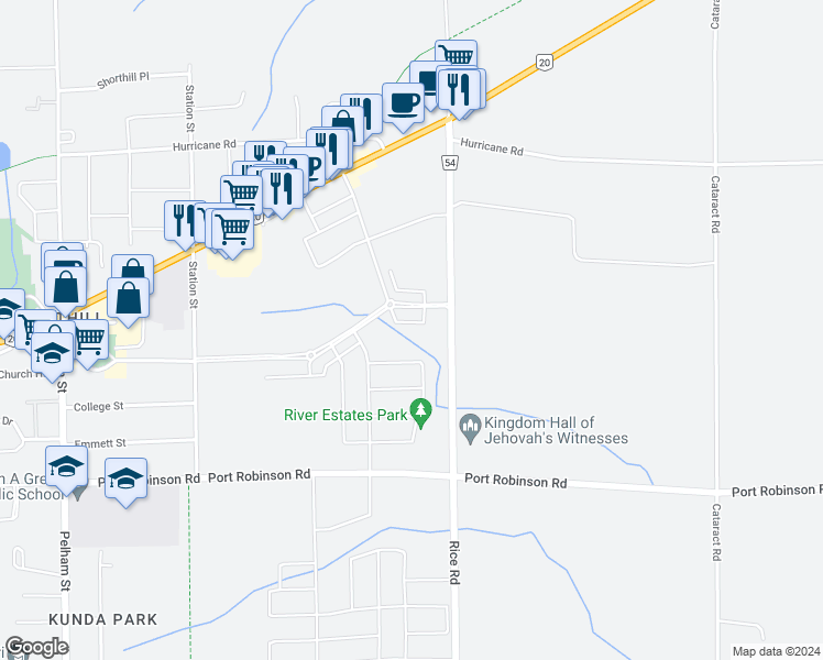 map of restaurants, bars, coffee shops, grocery stores, and more near 31 Wellspring Way in Pelham