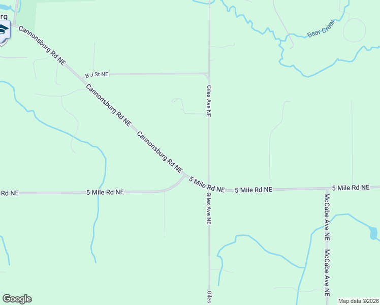 map of restaurants, bars, coffee shops, grocery stores, and more near 4505 Giles Avenue Northeast in Ada