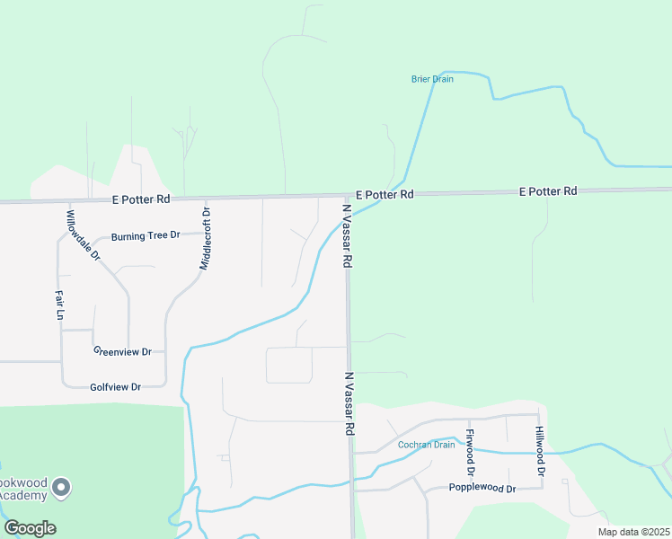 map of restaurants, bars, coffee shops, grocery stores, and more near 2437 North Vassar Road in Burton
