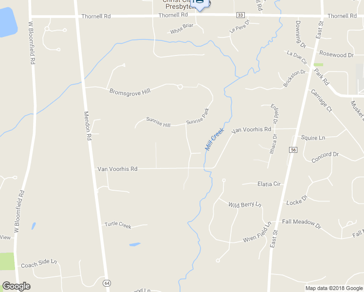 map of restaurants, bars, coffee shops, grocery stores, and more near 10 Sunrise Park in Pittsford