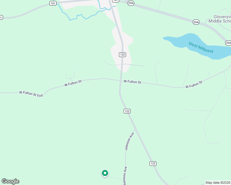 map of restaurants, bars, coffee shops, grocery stores, and more near 405 County Road 122 in Gloversville