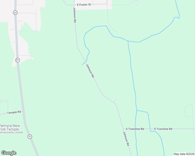 map of restaurants, bars, coffee shops, grocery stores, and more near 996 Johnson Road in Palmyra