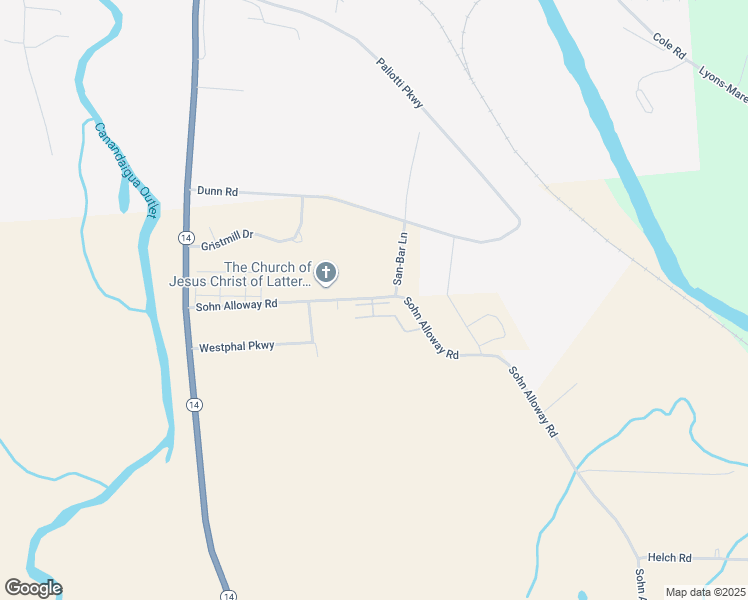 map of restaurants, bars, coffee shops, grocery stores, and more near 944 Sohn Alloway Road in Lyons