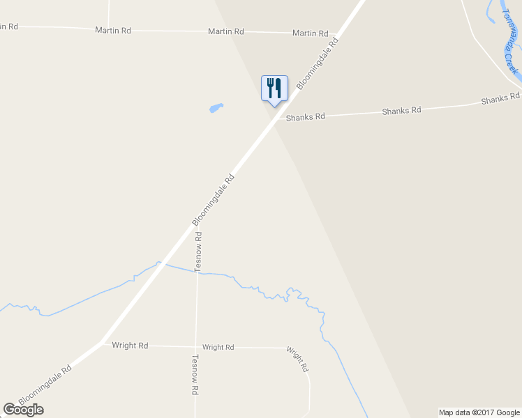 map of restaurants, bars, coffee shops, grocery stores, and more near 314 Bloomingdale Road in Akron