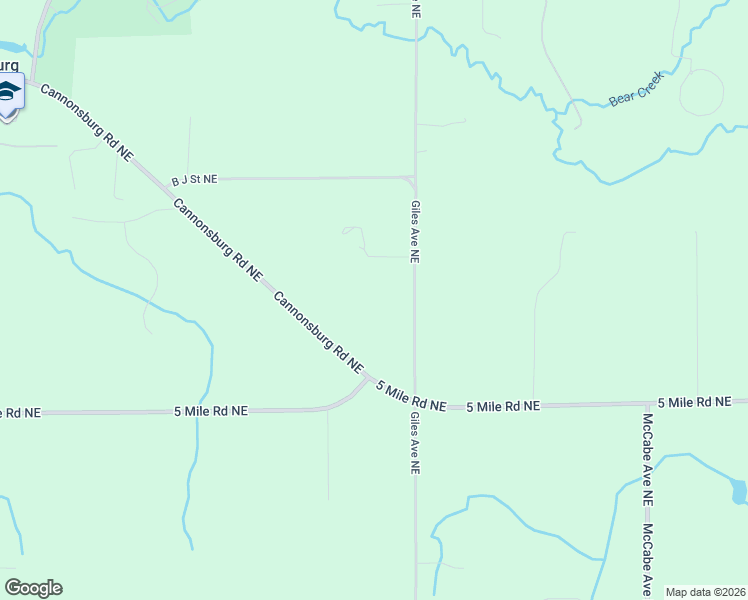 map of restaurants, bars, coffee shops, grocery stores, and more near 4505 Giles Avenue Northeast in Ada