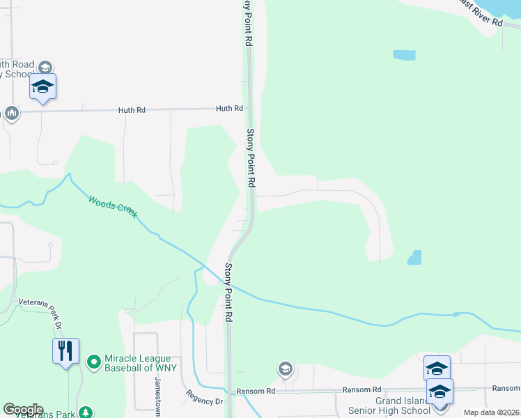 map of restaurants, bars, coffee shops, grocery stores, and more near 3110 Stony Point Road in Grand Island