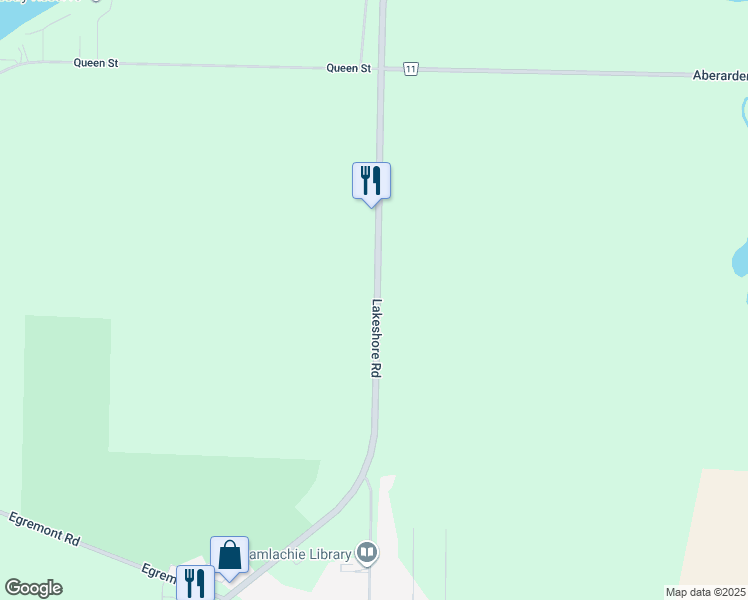 map of restaurants, bars, coffee shops, grocery stores, and more near 3944 Lambton County Road 7 in Camlachie