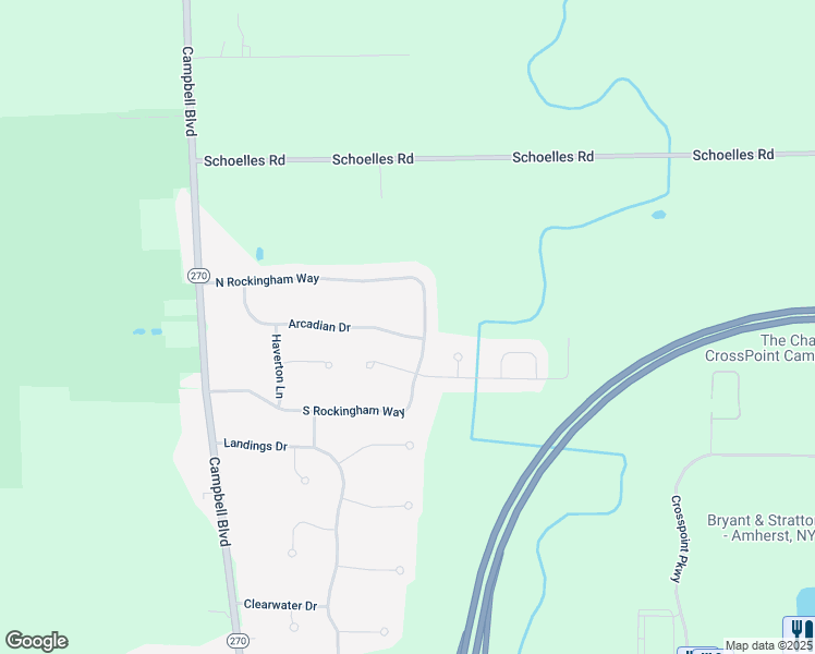 map of restaurants, bars, coffee shops, grocery stores, and more near 178 Arcadian Drive in Buffalo