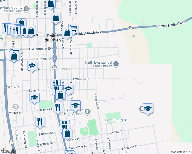 428 South Fremont Street, Prairie du Chien WI Walk Score