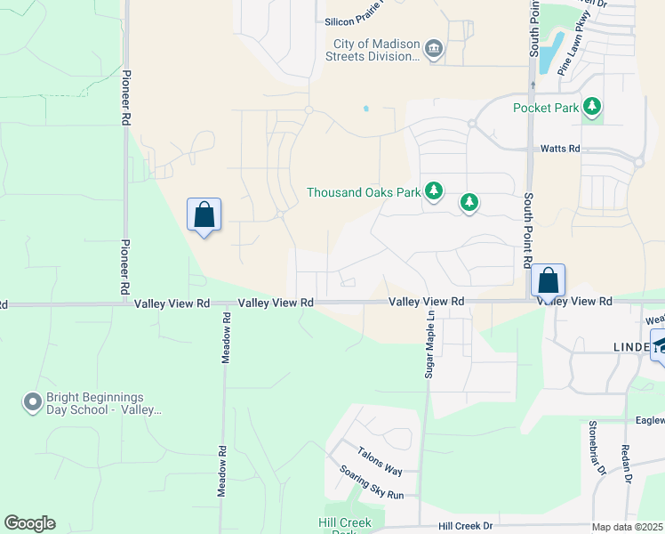 map of restaurants, bars, coffee shops, grocery stores, and more near 842 Lady Bug Lane in Verona