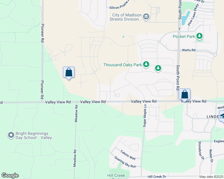 map of restaurants, bars, coffee shops, grocery stores, and more near 842 Lady Bug Lane in Verona