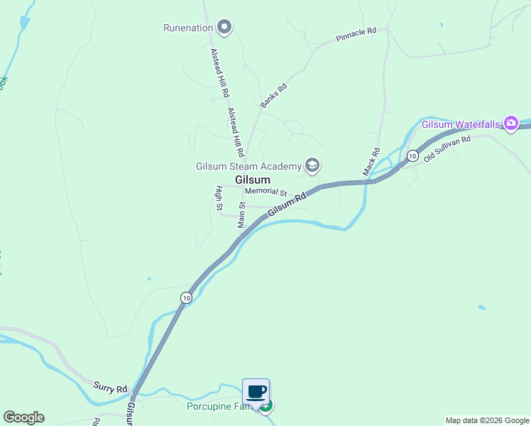 map of restaurants, bars, coffee shops, grocery stores, and more near 620 New Hampshire 10 in Gilsum