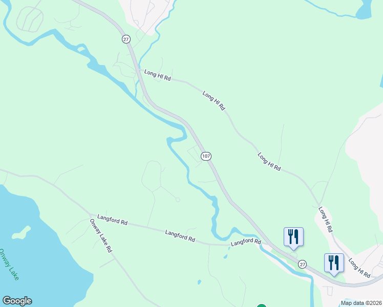 map of restaurants, bars, coffee shops, grocery stores, and more near 202 New Hampshire 27 in Raymond