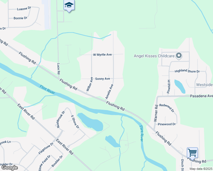 map of restaurants, bars, coffee shops, grocery stores, and more near 3045 Amelia Ave in Flushing