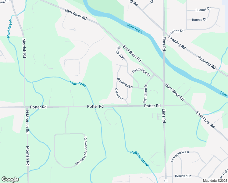 map of restaurants, bars, coffee shops, grocery stores, and more near 3069 Oxford Lane in Flushing