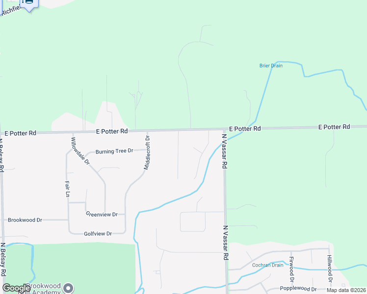 map of restaurants, bars, coffee shops, grocery stores, and more near 2470 Briar Creek Ln in Burton