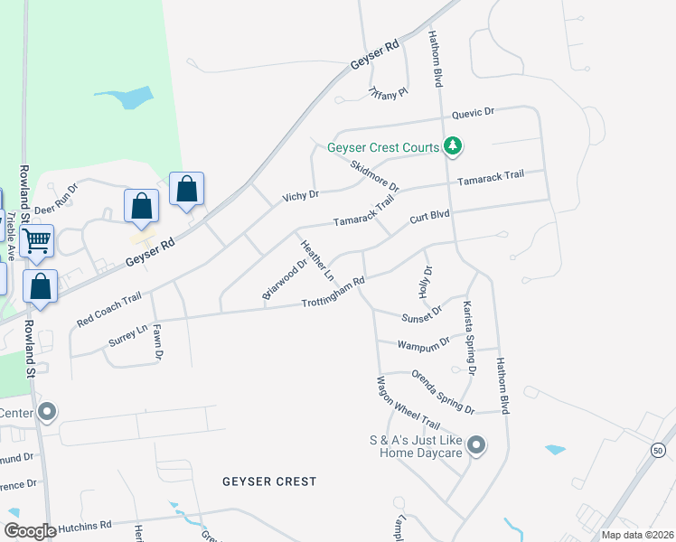 map of restaurants, bars, coffee shops, grocery stores, and more near 6 Heather Lane in Saratoga Springs