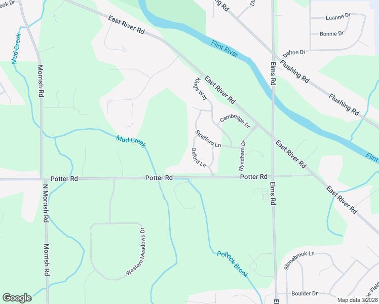 map of restaurants, bars, coffee shops, grocery stores, and more near 3069 Oxford Lane in Flushing