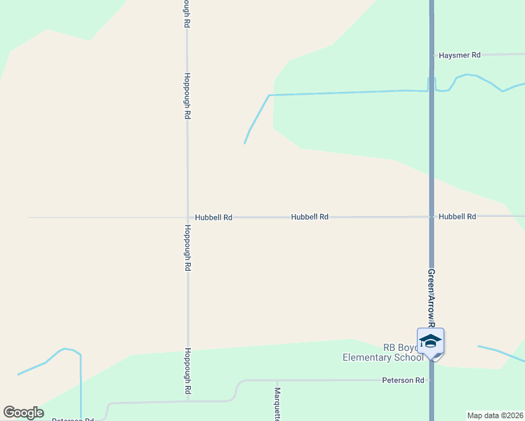 map of restaurants, bars, coffee shops, grocery stores, and more near Hubbell Road in Ionia