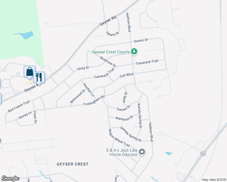 map of restaurants, bars, coffee shops, grocery stores, and more near 65 Trottingham Road in Saratoga Springs