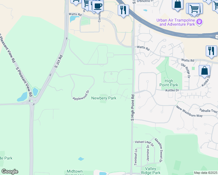 map of restaurants, bars, coffee shops, grocery stores, and more near 18 Fleischman Circle in Madison