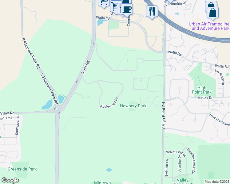 map of restaurants, bars, coffee shops, grocery stores, and more near 7064 Applewood Drive in Madison