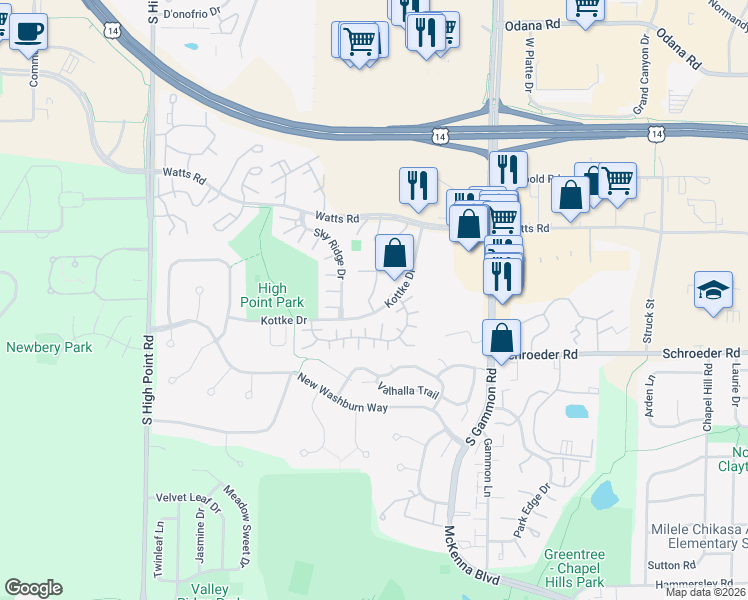 map of restaurants, bars, coffee shops, grocery stores, and more near 905 Harbor House Drive in Madison