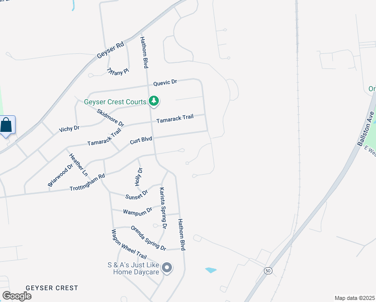 map of restaurants, bars, coffee shops, grocery stores, and more near 94 Trottingham Court in Saratoga Springs
