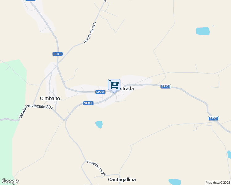 map of restaurants, bars, coffee shops, grocery stores, and more near 88 Via dei Partigiani in Villastrada