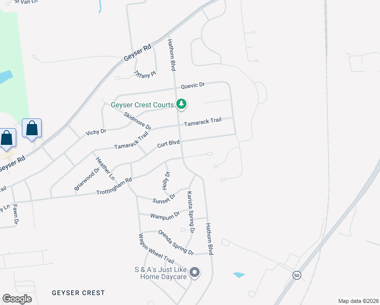 map of restaurants, bars, coffee shops, grocery stores, and more near 36 Hathorn Boulevard in Saratoga Springs