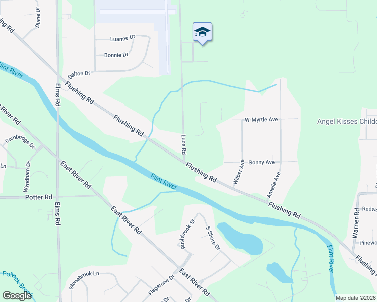 map of restaurants, bars, coffee shops, grocery stores, and more near 3118 Luce Road in Flushing