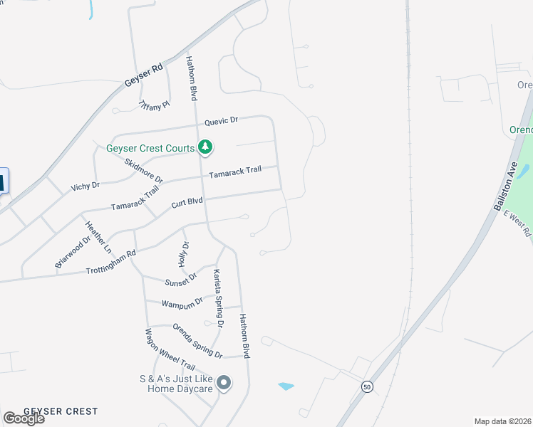 map of restaurants, bars, coffee shops, grocery stores, and more near 94 Trottingham Court in Saratoga Springs