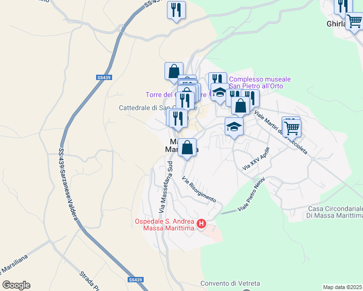 map of restaurants, bars, coffee shops, grocery stores, and more near in 