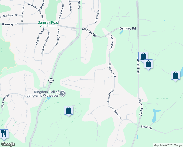 map of restaurants, bars, coffee shops, grocery stores, and more near 14 Chablis Drive in Fairport