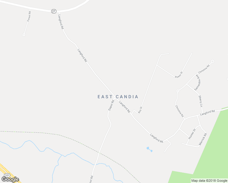 map of restaurants, bars, coffee shops, grocery stores, and more near 150 Langford Road in Candia