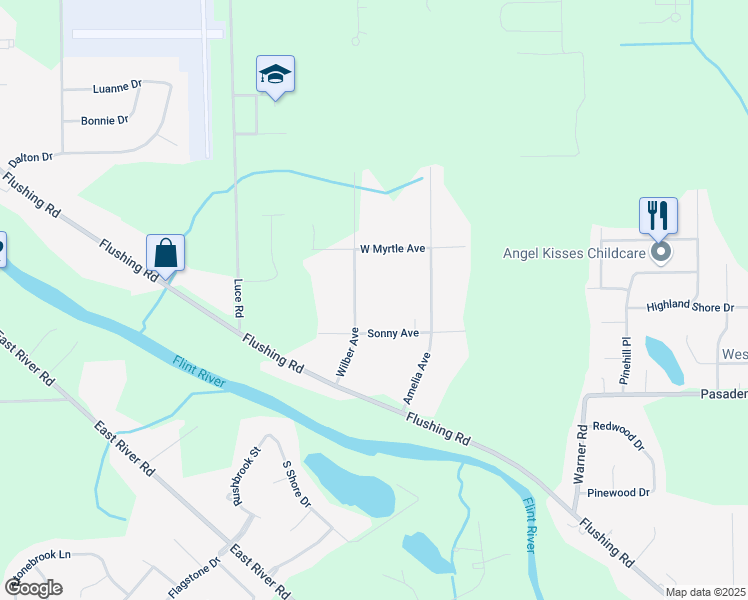 map of restaurants, bars, coffee shops, grocery stores, and more near 6096 Sonny Avenue in Flushing