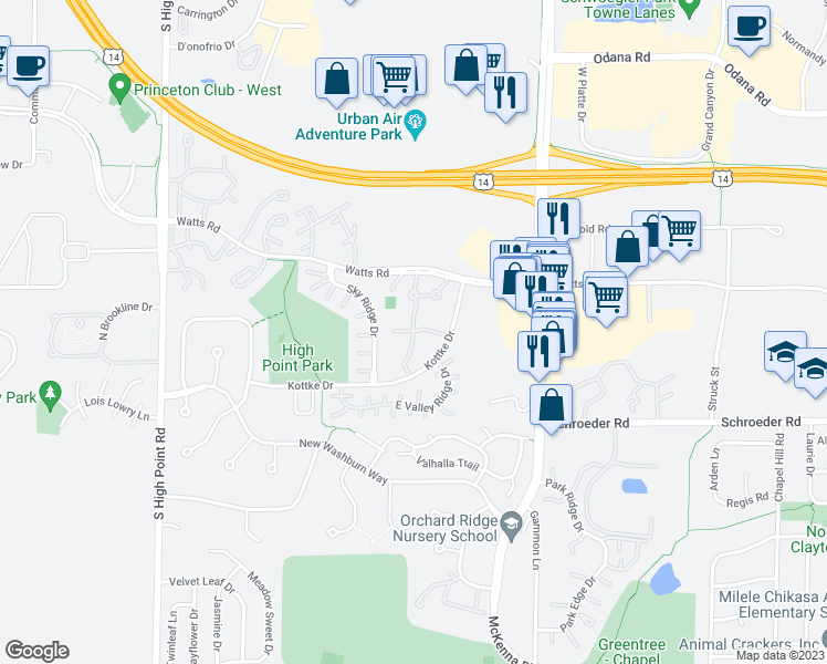 map of restaurants, bars, coffee shops, grocery stores, and more near 901 Harbor House Drive in Madison