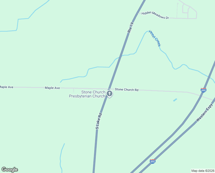 map of restaurants, bars, coffee shops, grocery stores, and more near 7857 Maple Avenue in Bergen