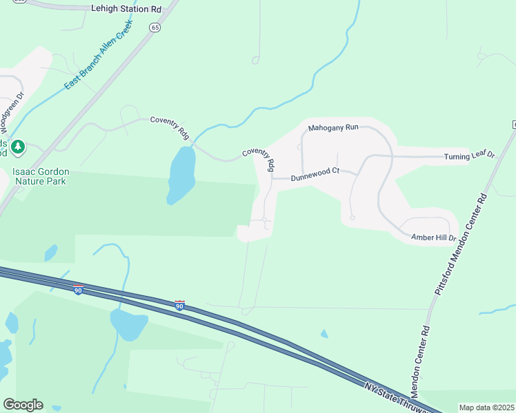 map of restaurants, bars, coffee shops, grocery stores, and more near 93 Coventry Ridge in Pittsford