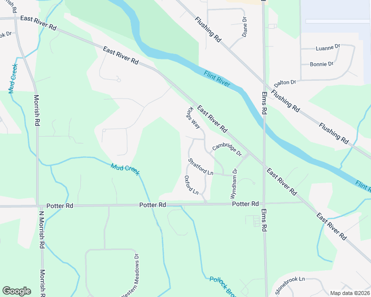 map of restaurants, bars, coffee shops, grocery stores, and more near 3133 Stratford Lane in Flushing