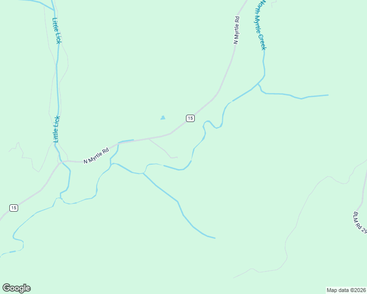 map of restaurants, bars, coffee shops, grocery stores, and more near 5089 North Myrtle Road in Myrtle Creek