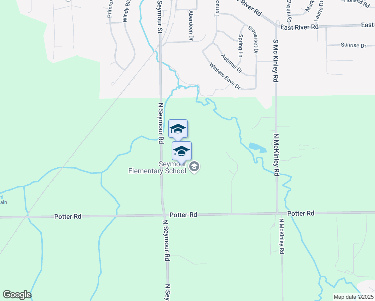map of restaurants, bars, coffee shops, grocery stores, and more near 3088 North Seymour Road in Flushing