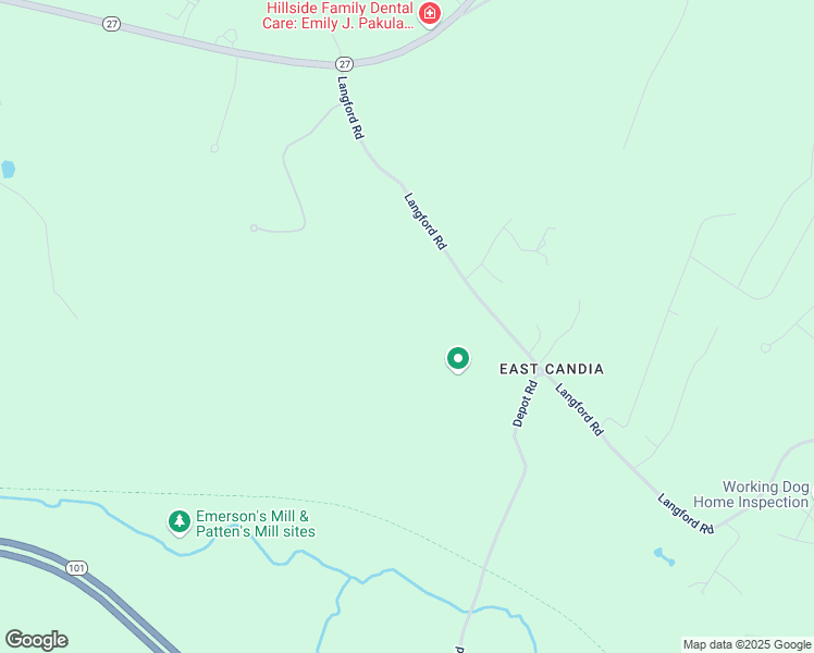 map of restaurants, bars, coffee shops, grocery stores, and more near 2-150 Langford Road in Candia