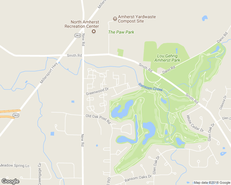 map of restaurants, bars, coffee shops, grocery stores, and more near 20 Brendans Drive in East Amherst