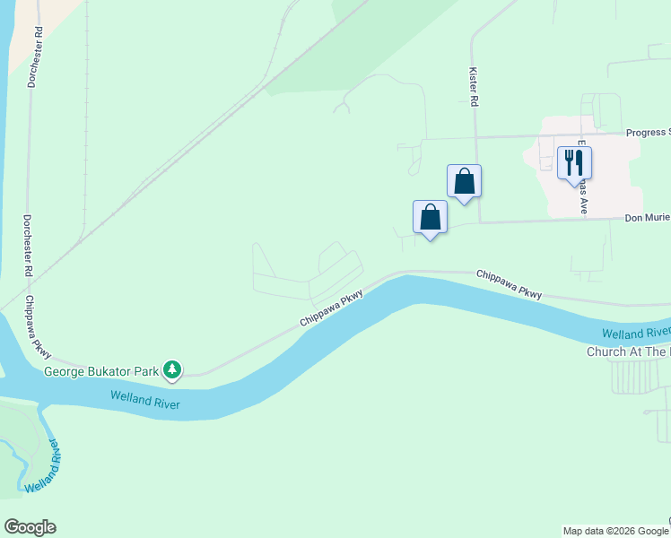 map of restaurants, bars, coffee shops, grocery stores, and more near 6370 Sunshine Common in Niagara Falls